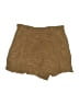 Elevenses Solid Brown Shorts Size 12 - photo 1