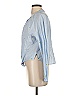 1901 100% Cotton Blue Long Sleeve Blouse Size S - photo 5
