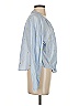 1901 100% Cotton Blue Long Sleeve Blouse Size S - photo 4