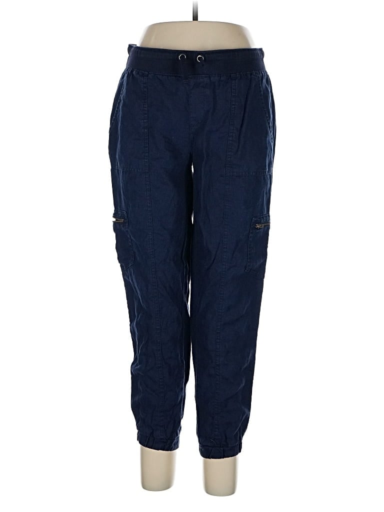 Pre-owned Athleta Linen Pants In Blue