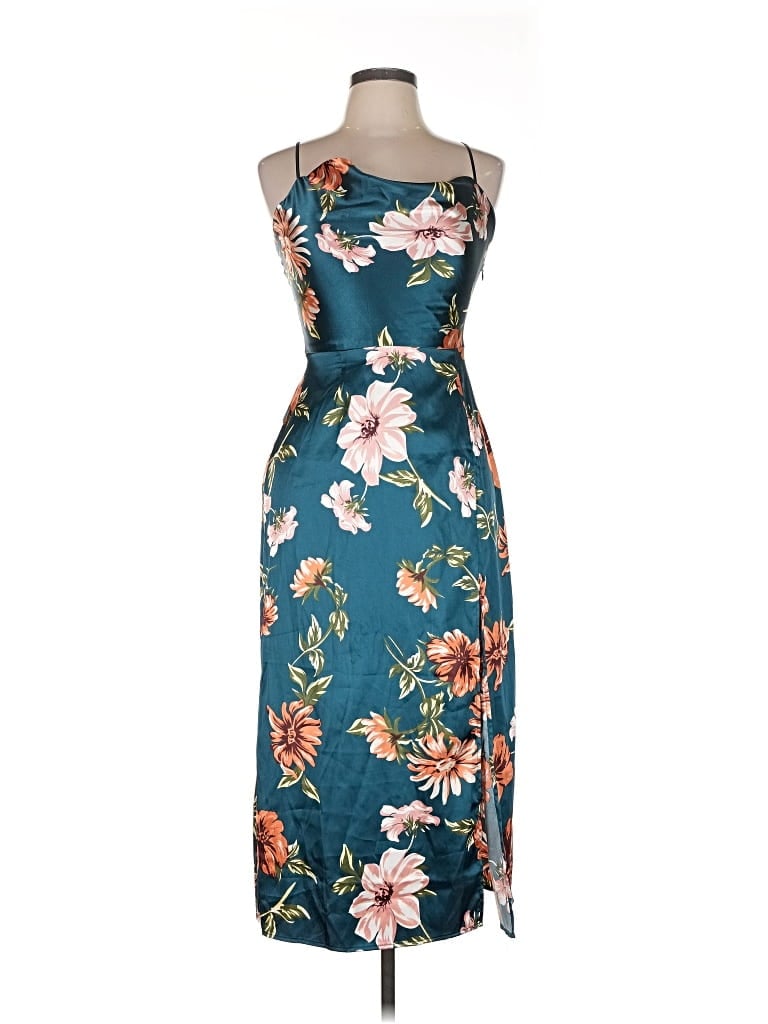 Pre-owned Shein Cocktail Dress In Blue