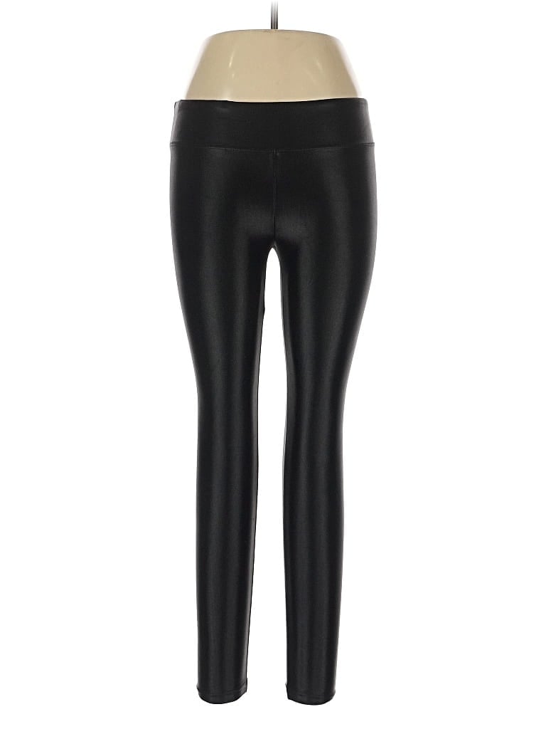 Pre-owned Koral Faux Leather Pants In Black