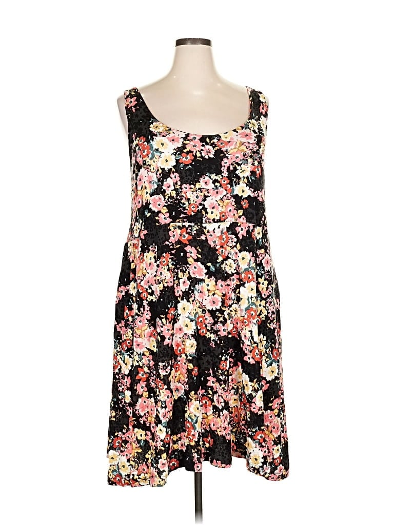 Pre-owned 24/7 Maurices Casual Dress In Black