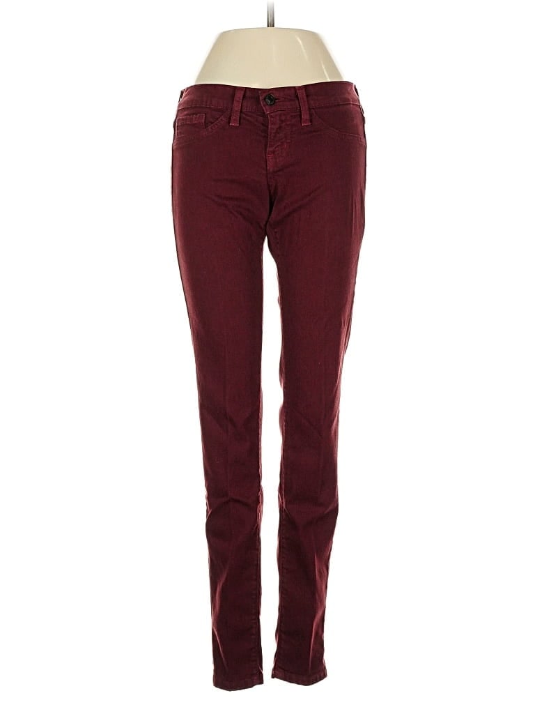 Pre-owned Flying Monkey Jeans In Burgundy