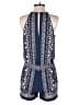 BCBGMAXAZRIA 100% Polyester Paisley Blue Romper Size XS - photo 2
