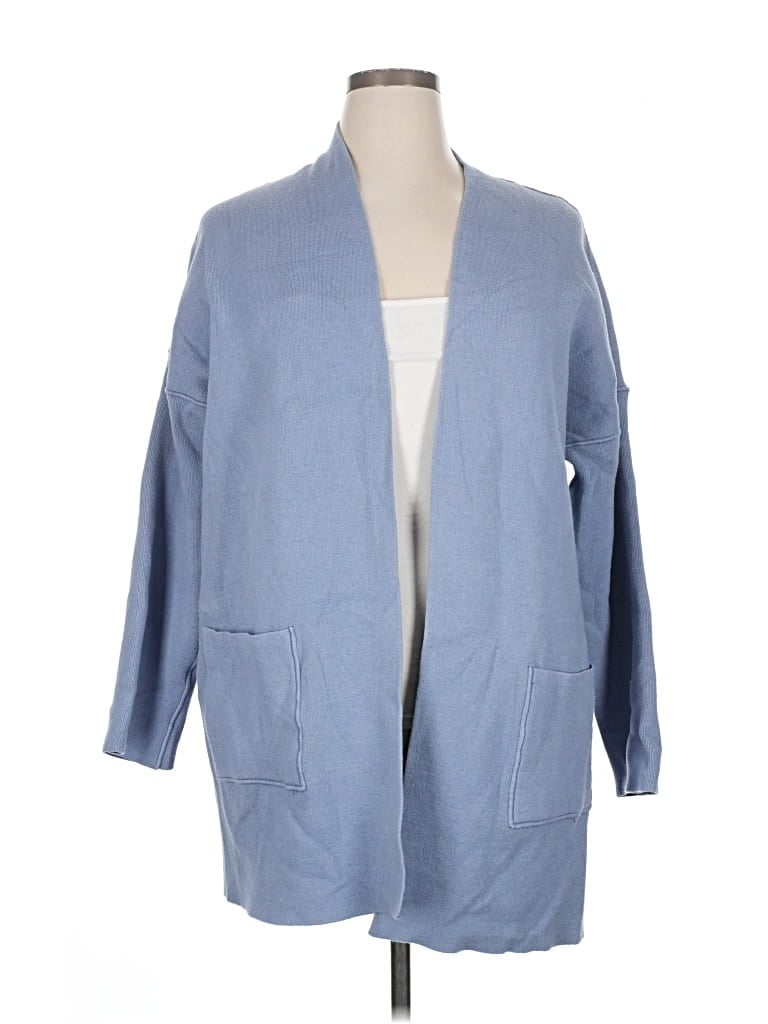 Pre-owned Jjill Cardigan Sweater In Blue