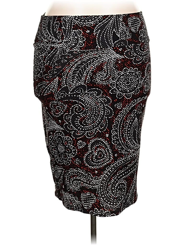 Pre-owned Lularoe Formal Skirt In Burgundy