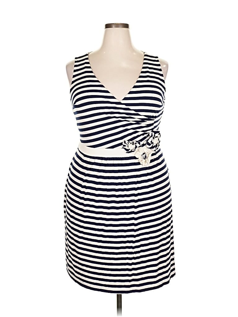 Pre-owned New Directions Casual Dress In White