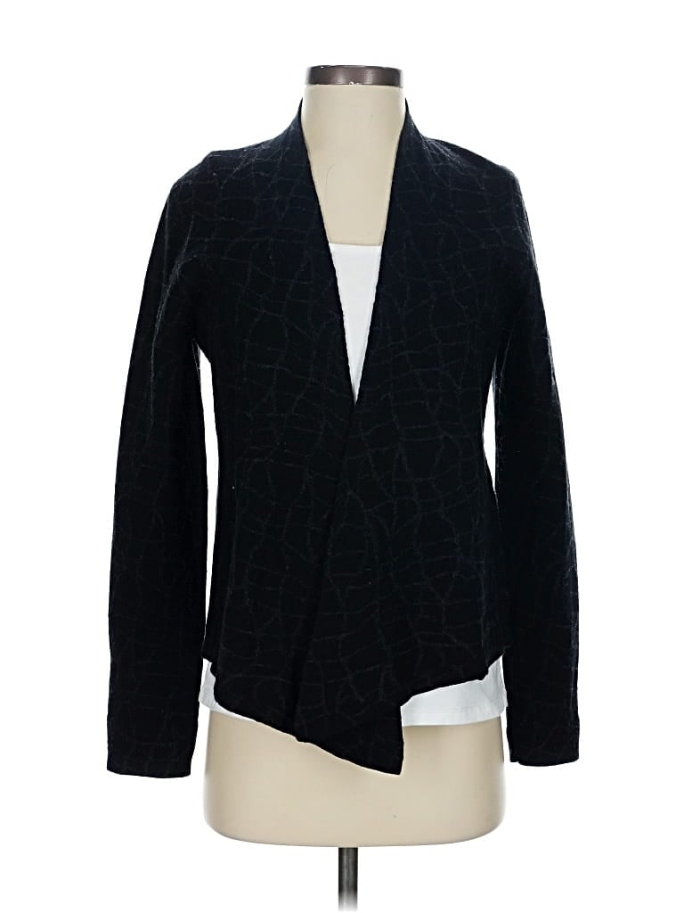 Pre-owned Eileen Fisher Cardigan Sweater In Black
