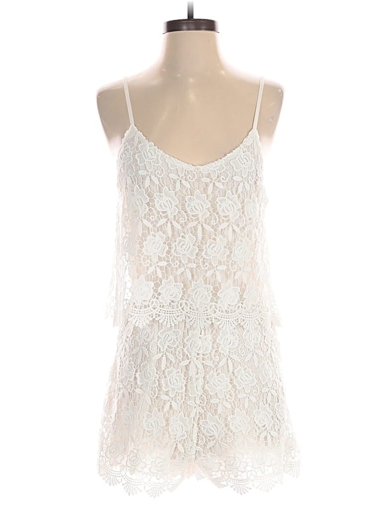 Pre-owned Zara Basic Romper In White