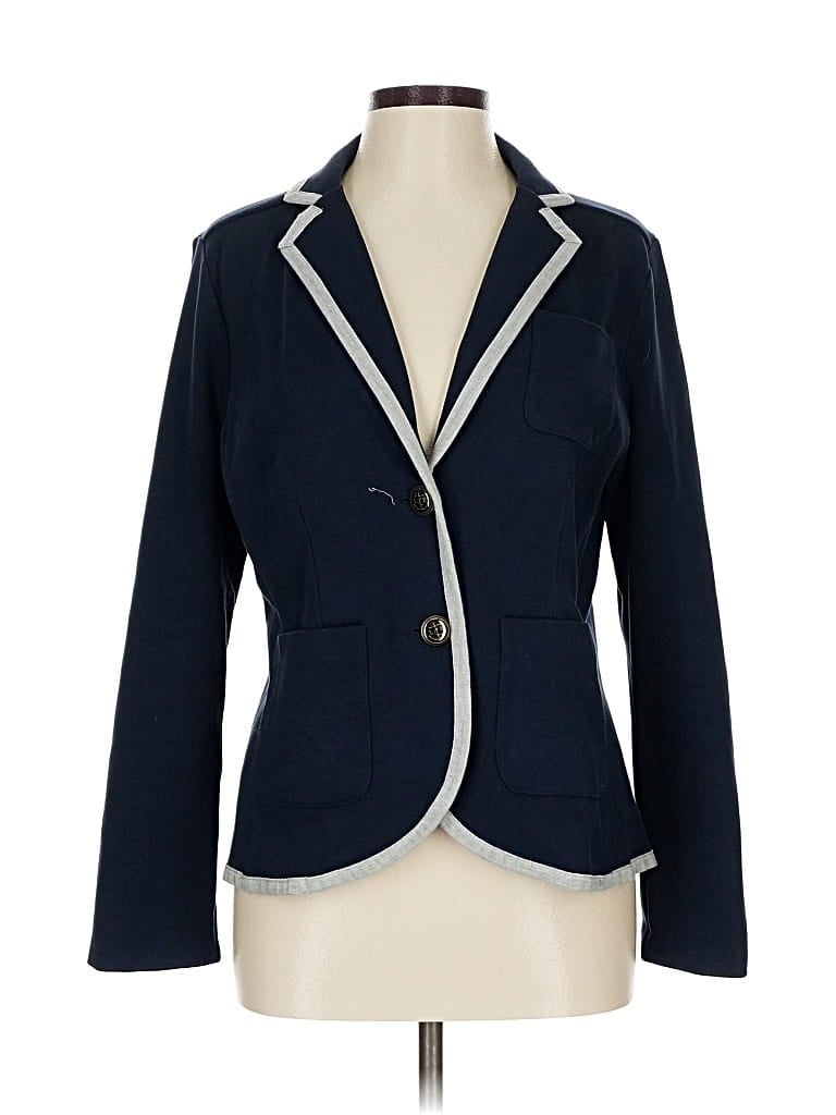 Pre-owned Lands' End Blazer Jacket In Blue