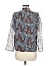 Walter Baker 100% Polyester Paisley Blue Black 3/4 Sleeve Blouse Size M - photo 2