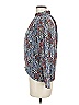 Walter Baker 100% Polyester Paisley Blue Black 3/4 Sleeve Blouse Size M - photo 5