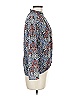 Walter Baker 100% Polyester Paisley Blue Black 3/4 Sleeve Blouse Size M - photo 4