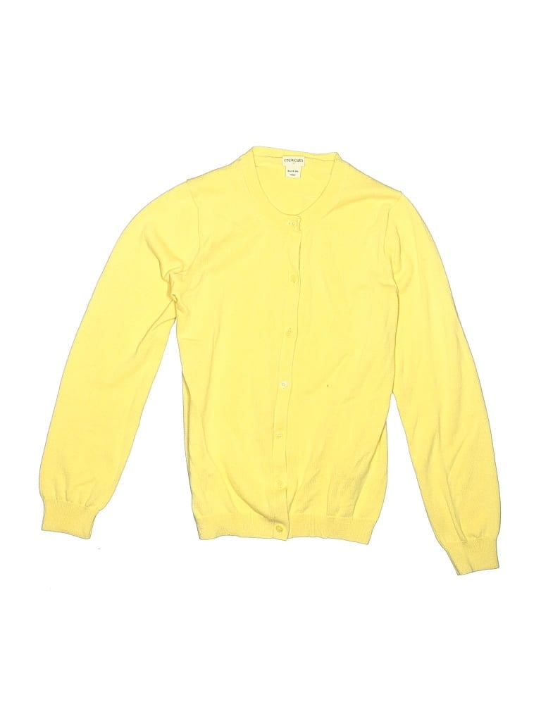 Pre-owned Crewcuts Outlet Kids' Cardigan Sweater In Yellow