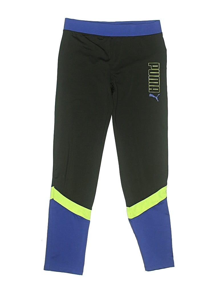 Pre-owned Puma Kids' Active Pants In Green