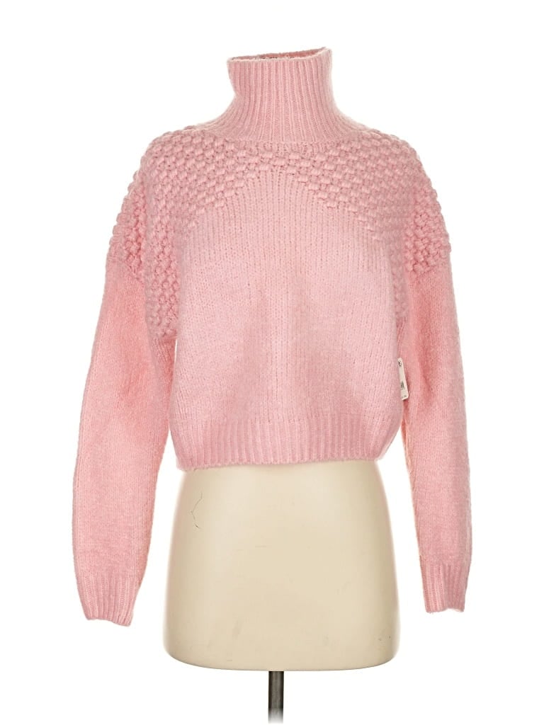 Free People Turtleneck Sweater In Pink