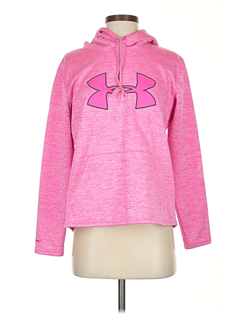 Pre-owned Under Armour Pullover Hoodie In Pink
