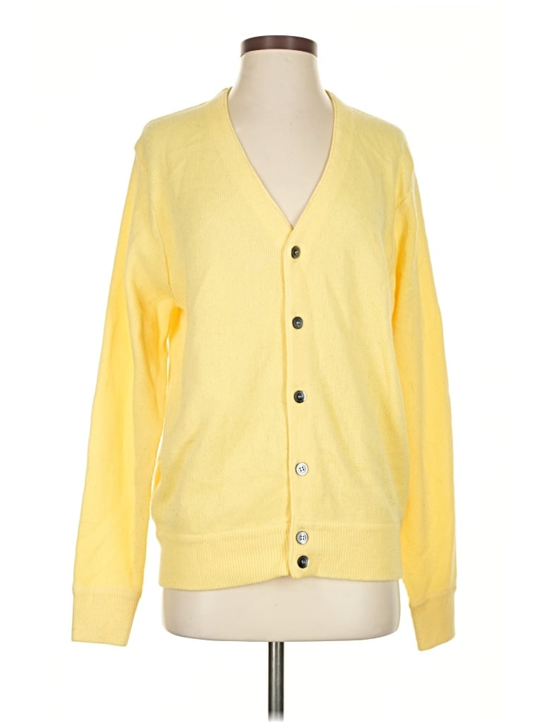 Pre-owned Weatherproof Cardigan Sweater In Yellow
