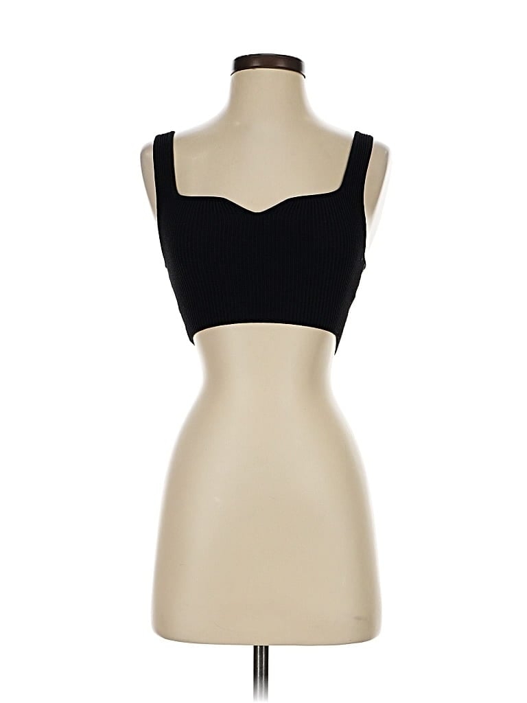 Pre-owned Babaton Sleeveless Top Black Sweetheart Neckline Tops