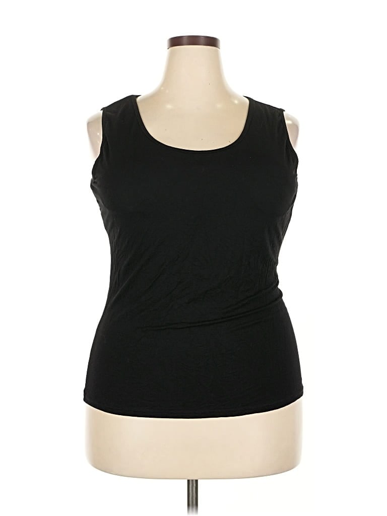 Pre-owned Unbranded Sleeveless T-shirt In Black