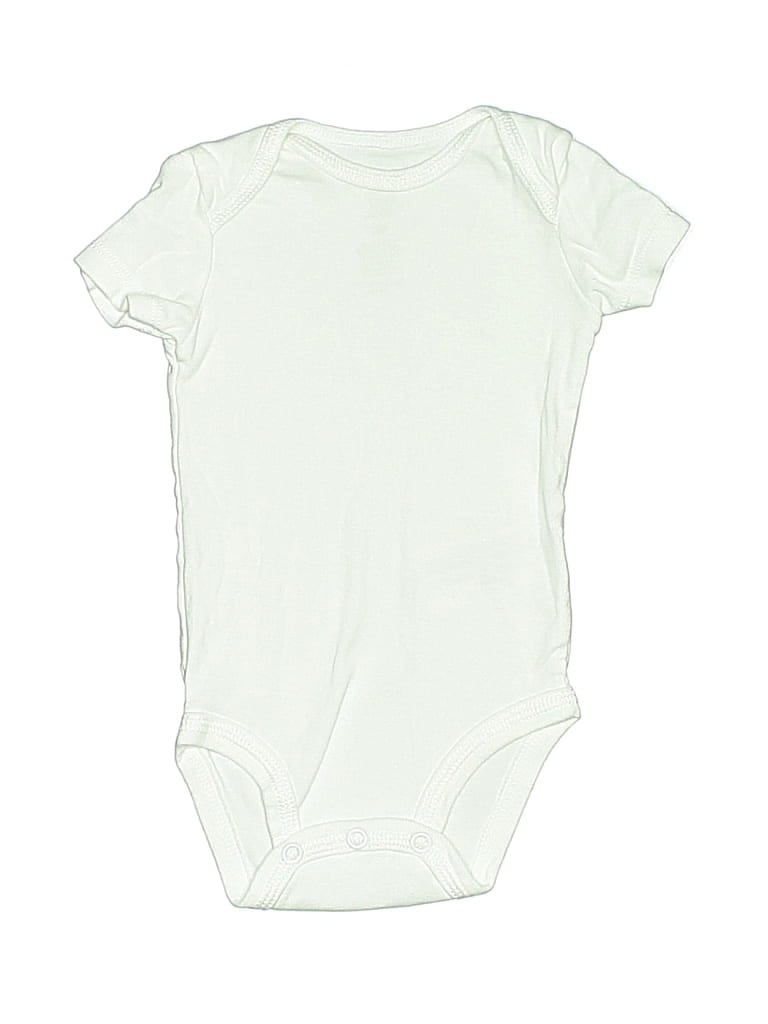 Pre-owned Just One You Made By Carter's Babies' Short Sleeve Onesie In Green