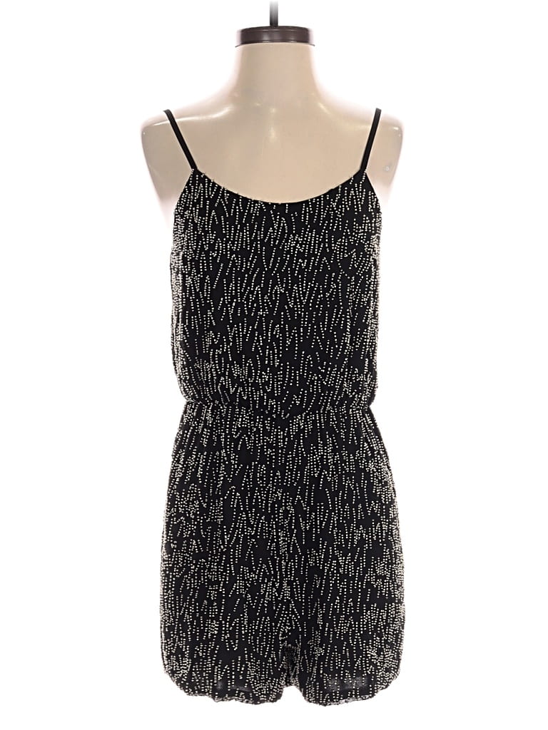 Pre-owned Alice And Olivia Alice + Olivia Romper In Black