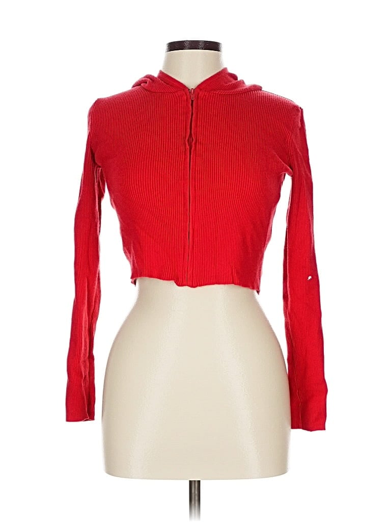 Pre-owned Garage Cardigan Sweater In Red