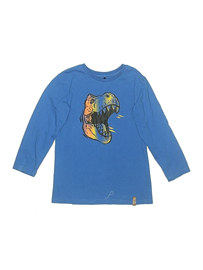 Pre-owned Deux Par Deux Kids' 3/4 Sleeve T-shirt In Blue