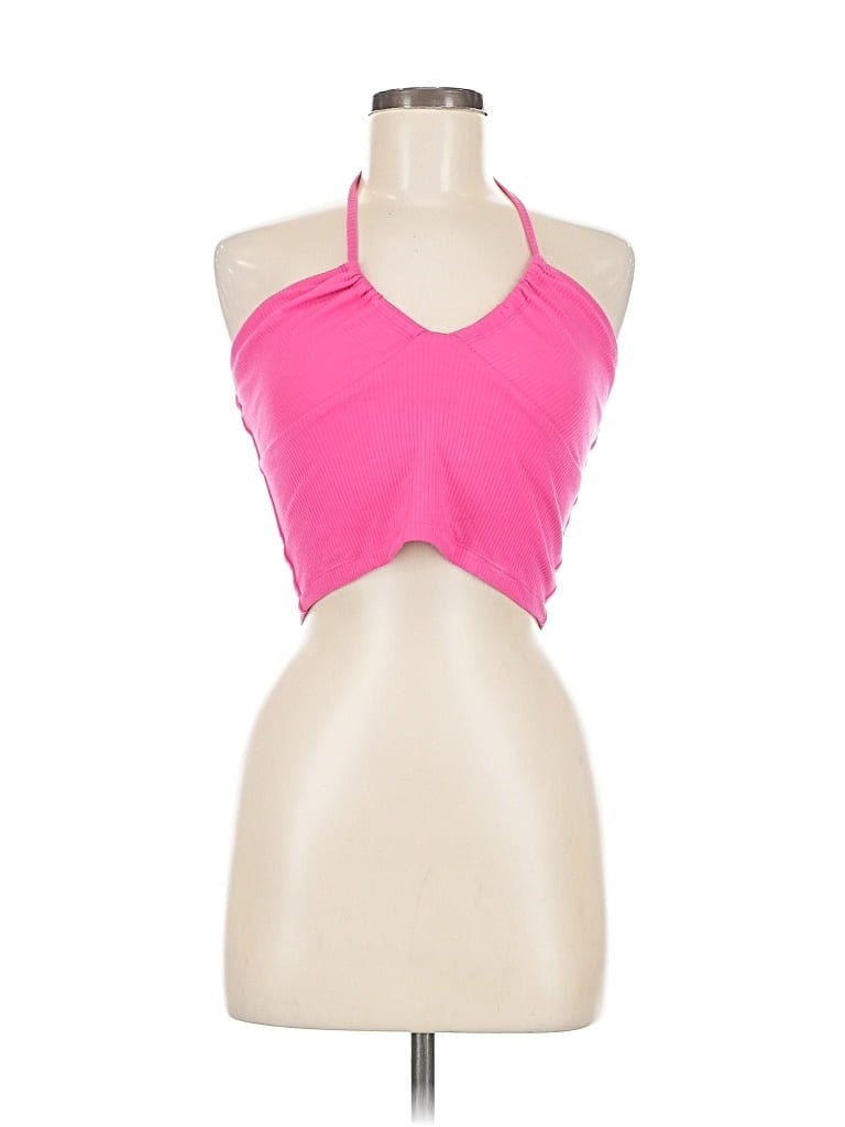 Pre-owned Wilfred Tank Top Pink Halter Neckline Tops