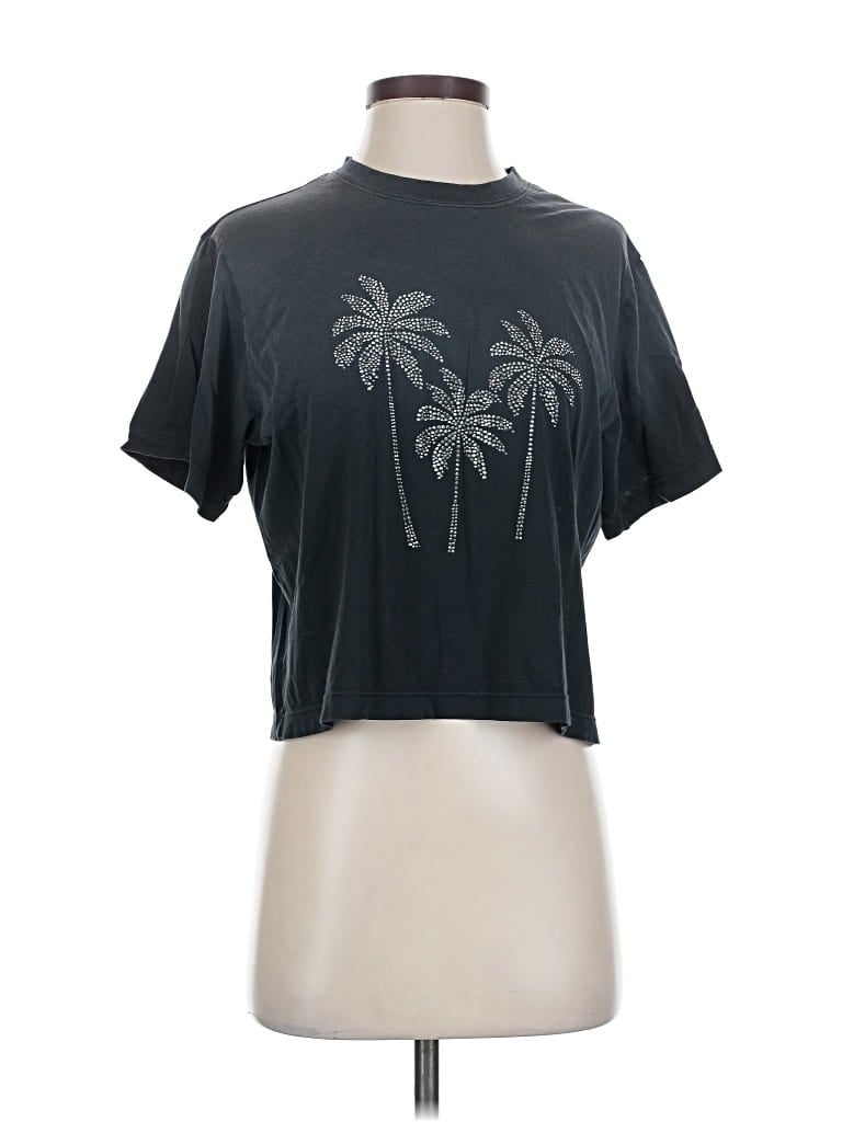 Pre-owned Lauren Moshi Short Sleeve T-shirt In Black