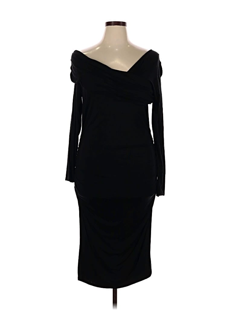 Pre-owned Venus Cocktail Dress In Black