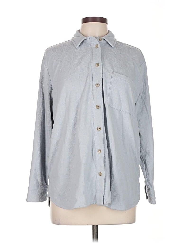 Pre-owned Mwl By Madewell Fleece Jacket In Gray