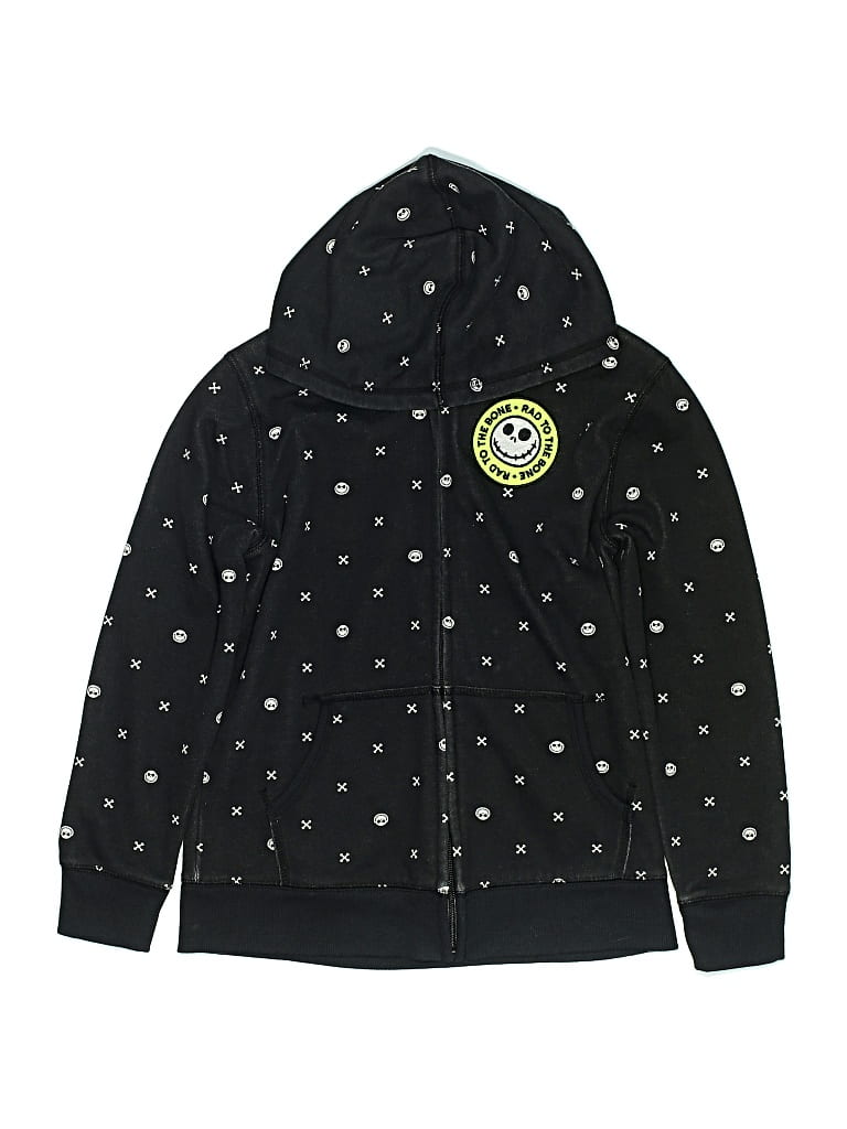 Pre-owned Disney Kids' Zip Up Hoodie In Black