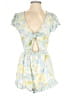 American Eagle Outfitters Floral Blue Romper Size S - photo 1