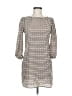 Alya 100% Polyester Houndstooth Gray Casual Dress Size M - photo 1