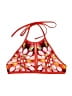 Robin Piccone Floral Orange Swimsuit Top Size XXS (estimated) - photo 1