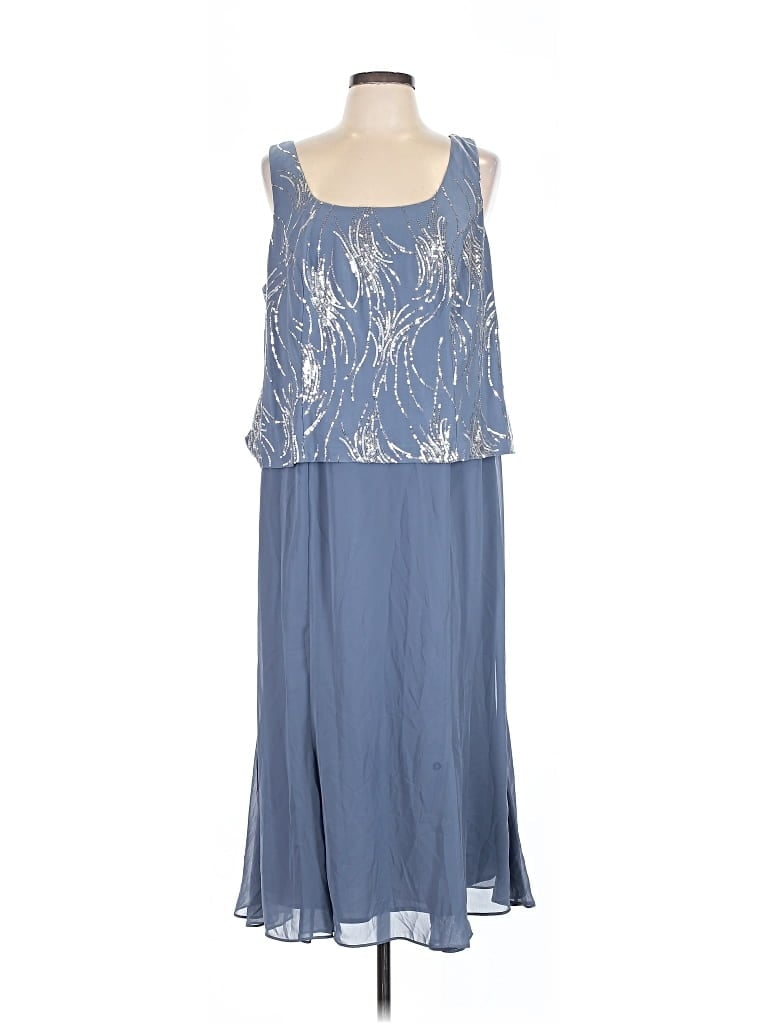 Pre-owned Alex Evenings Cocktail Dress In Blue