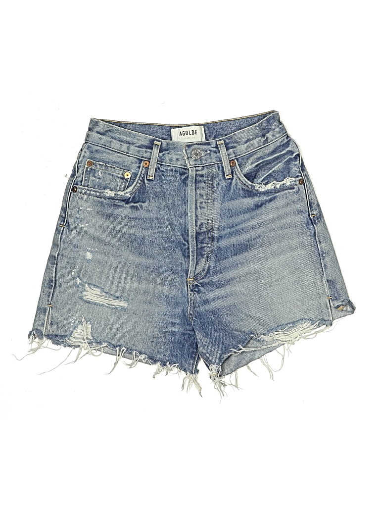 Pre-owned Agolde Denim Shorts In Blue