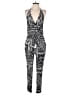 Lovestitch 100% Rayon Graphic Black Jumpsuit Size S - photo 1