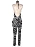 Lovestitch 100% Rayon Graphic Black Jumpsuit Size S - photo 2