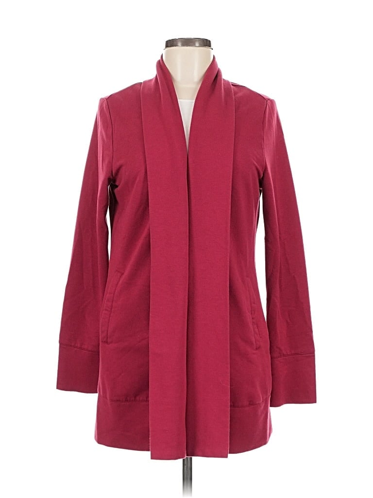 Pre-owned Summer And Sage Cardigan Sweater In Burgundy