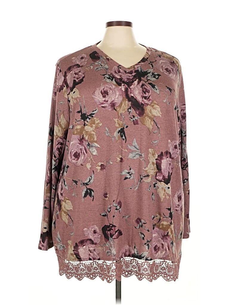 Pre-owned Assorted Brands Cardigan Sweater In Burgundy