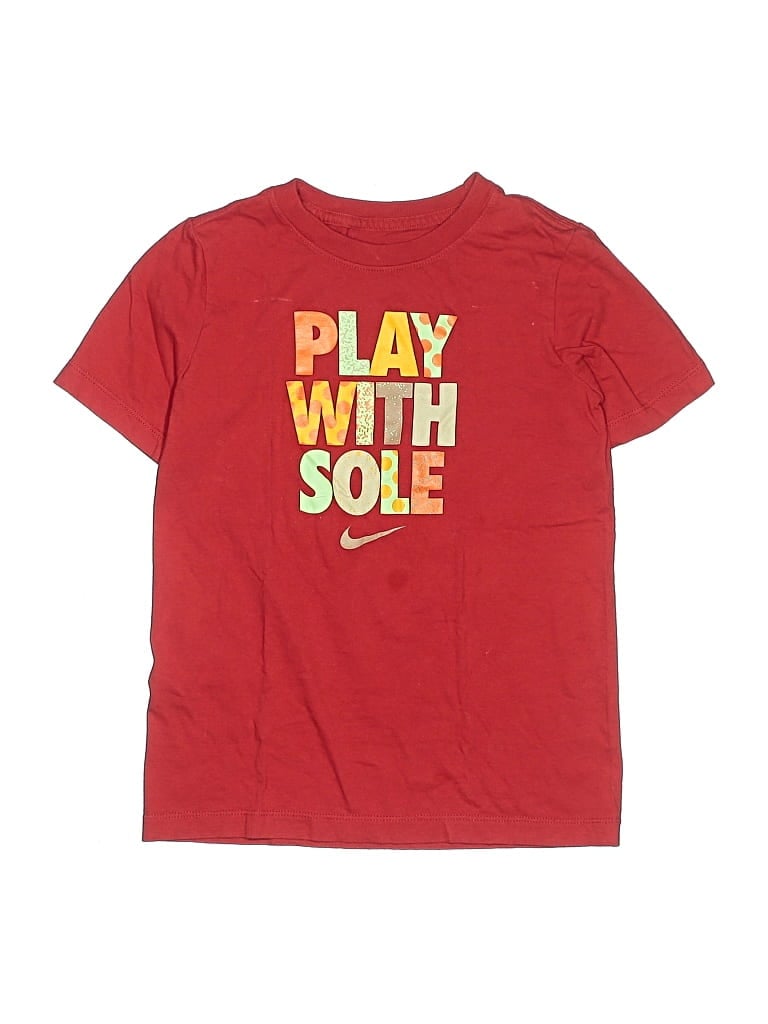 Pre-owned Nike Kids' Short Sleeve T-shirt In Red