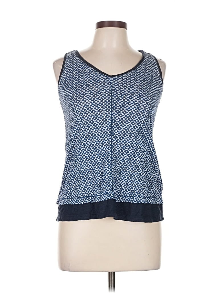 Pre-owned Fatface Sleeveless Top Blue Scoop Neck Tops