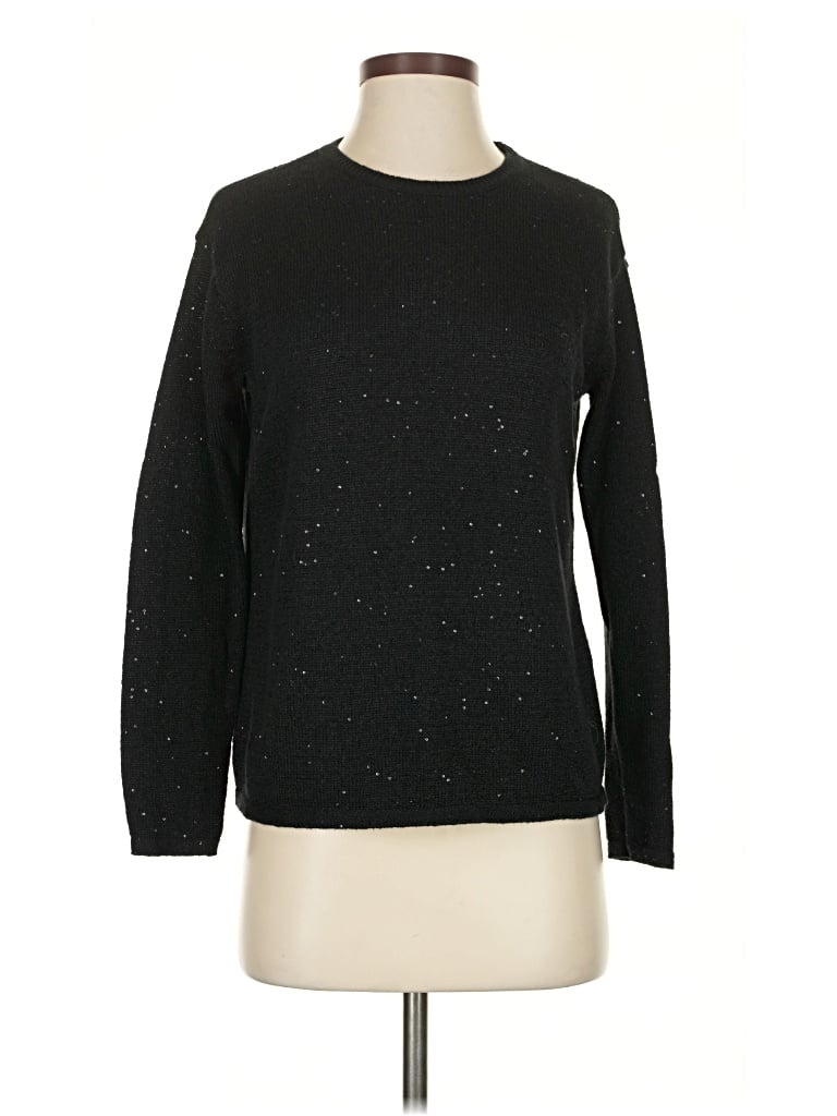 Pre-owned Jjill Pullover Sweater In Black