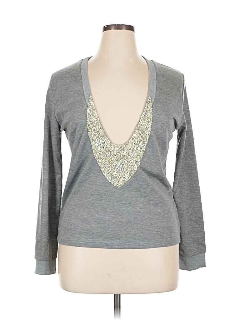 Pre-owned Unbranded Cardigan Sweater In Silver