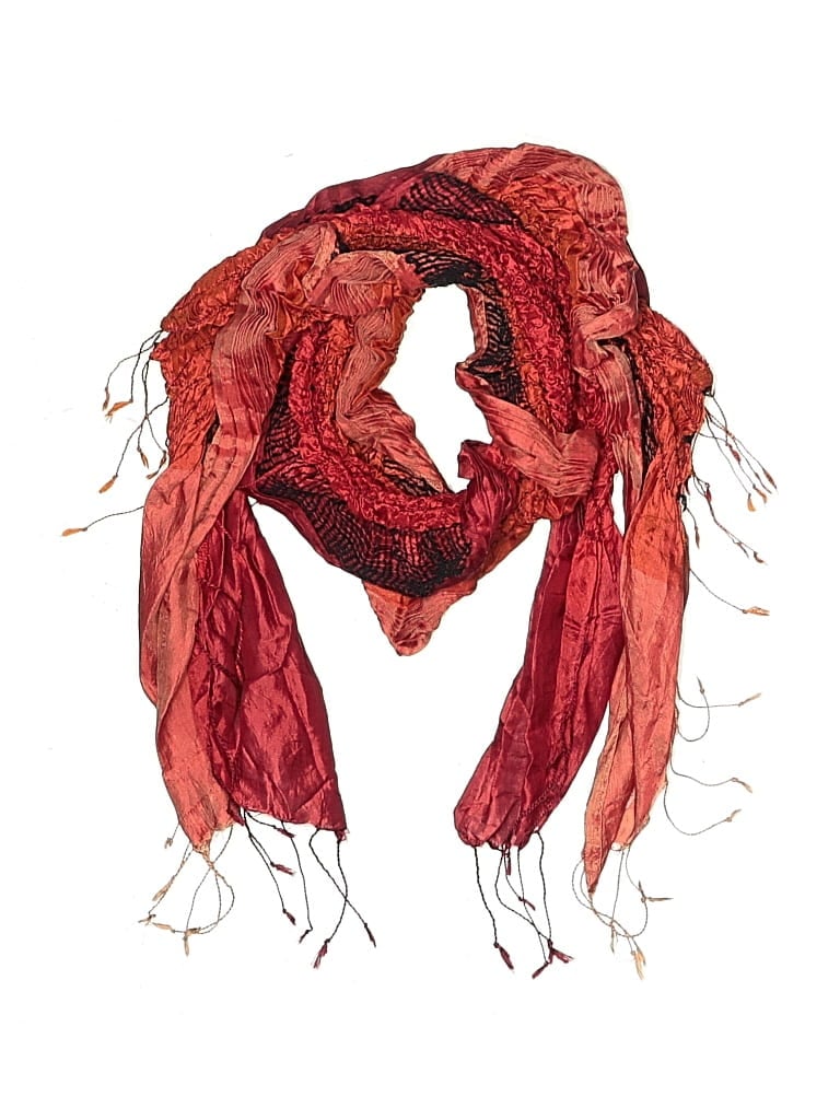 Pre-owned Unbranded Scarf In Red