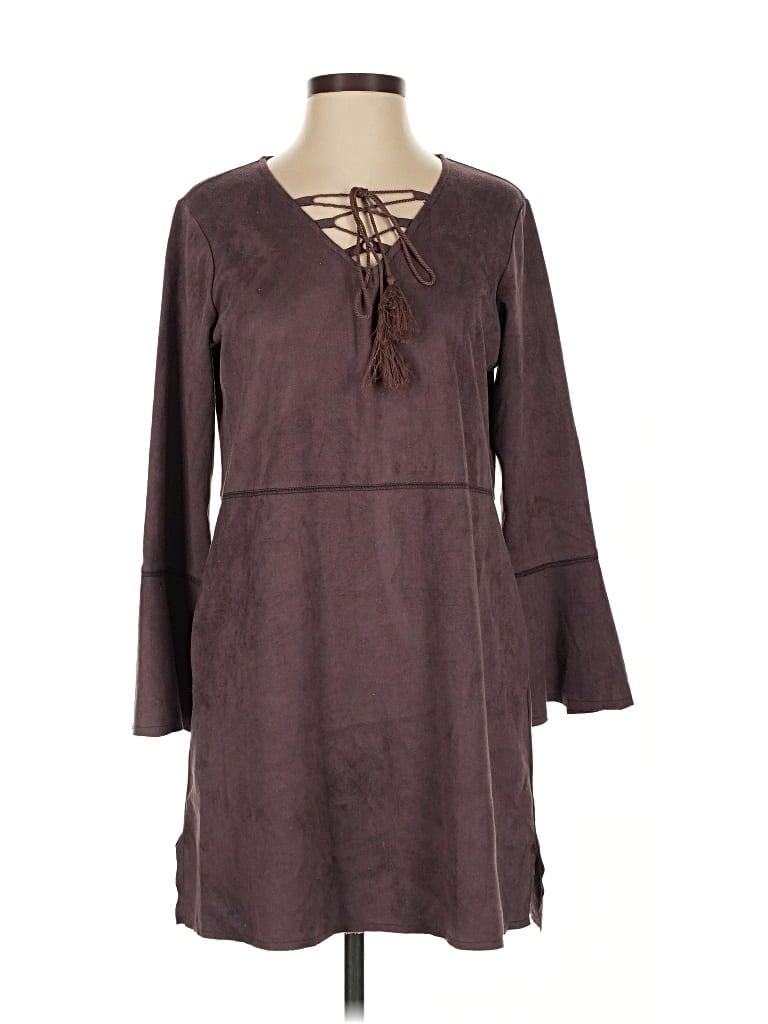 Pre-owned Joh Casual Dress In Brown