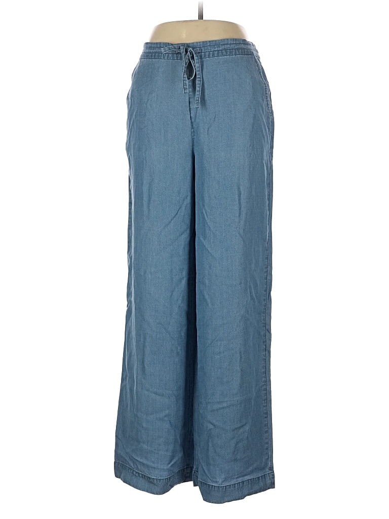 Pre-owned Dkny Casual Pants In Blue